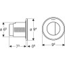 Кнопка смыва для унитаза GEBERIT TYPE 10 116,056.KN.1