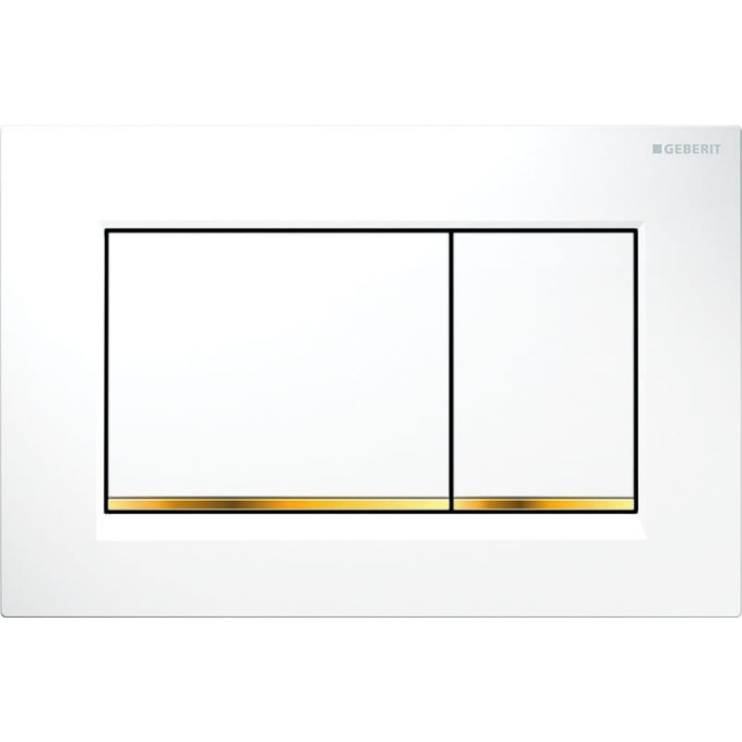 Смывная клавиша GEBERIT SIGMA 30 115,883.KK.1 белый золото